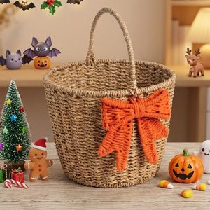 Panier à bonbons d'Halloween, support pour friandises effrayantes, conteneur pour bonbons de la fête des Morts, décoration de table d'Halloween, organisateur festif pour la maison - Product Image 4