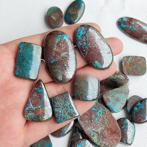 Pierres précieuses en vrac, pierres naturelles, tailles et formes variées, lot de pierres précieuses naturelles en gros, prix d'usine, azurite - Product Image 4