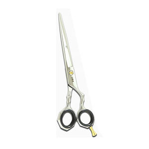 Ciseaux de coiffure professionnels UBT 6 pouces en acier inoxydable, ensemble de ciseaux à effiler à lames aiguisées 28 dents, manche moyen pour salon - Product Image 5