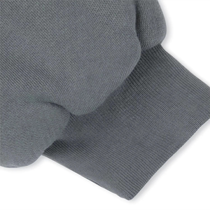 Hoodies courts tricotés d'hiver pour femmes 100 % coton avec impression 3D en relief, logo personnalisé positionné à l'avant, capuche de luxe - Product Image 3