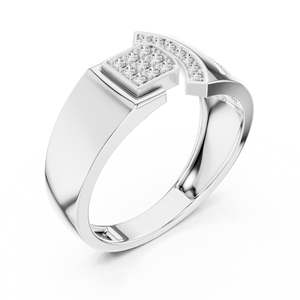 Bague en or et diamants, Bague géométrique en diamants, Bague nœud papillon en diamants, Bague losange en diamants, Bague statement en diamants - Product Image 4
