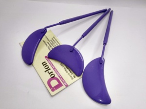 Espejo de Pestañas con Forma de Media Luna, de Acero Inoxidable, con Logotipo Personalizado, Espejo de Aumento para Pruebas Manuales, Espejo para Extensión de Pestañas - Product Image 1