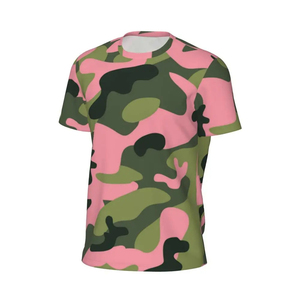 Camouflage <b>T</b>-<b>Shirt</b> Durable Cotton <b>Polyester</b> Outdoor Clothing Custom Logo Camouflage <b>T</b>-<b>Shirt</b> Printed Outdoor Camouflage <b>T</b>-<b>Shirt</b> - Product Image 3