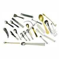 Cuillère doseuse en acier inoxydable OEM pour résine de Shilajit, mini-cuillère à doser pour résine à base de plantes, provenant d'Inde