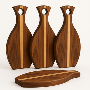 Planche de service en bois d'acacia en gros avec longue poignée, planche à découper en bois massif pour viande, pizza, pain - Product Image 5