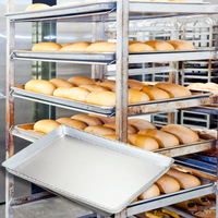 Plaque carrée en alliage d'aluminium avec revêtement anodisé dur pour la cuisson - Plateau à biscuits, pain et cupcakes pour four à sole, équipement de boulangerie