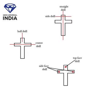 Perles en pierre naturelle de citrine sculptées en forme de croix sacrée, facettées, faites à la main, pour pendentifs et bijoux, breloques du Seigneur Jésus - Product Image 6