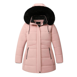 Lightweight <b>Women</b> Puffer <b>Jacket</b> Breathable <b>Warm</b> Fleece Fabric Stylish <b>Winter</b> Everyday Clothing - Product Image 1