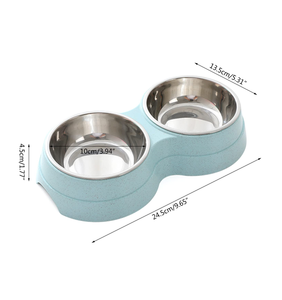 Cuenco de alimentación para gatos, antideslizante, de acero inoxidable, fácil de limpiar - Product Image 3