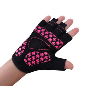 Gants de musculation demi-doigts antidérapants unisexe en tissu tissé à enfiler pour la gym et le fitness - Product Image 4