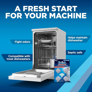 Tablettes nettoyantes pour lave-vaisselle Finish, nettoient en profondeur la graisse et la saleté tenaces, combat les odeurs, pas de cycle de lavage supplémentaire, aide à maintenir la propreté - Product Image 2