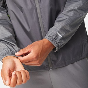 Ensemble de survêtement coupe-vent pour homme de haute qualité, veste à capuche entièrement zippée et pantalon, léger et imperméable - Product Image 2