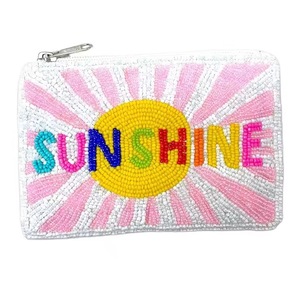 Latest Design Hand Pouch Beaded Embroidered Seed Bead Handmade Coin Purse with Customized Color Patterns - Product Image 3