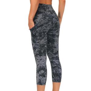 Leggings de sport pour femmes T2 INTERNATIONAL, décontractés, tricotés, taille mi-haute, écologiques, séchage rapide, respirants, en spandex/polyester, coupe ajustée - Product Image 3