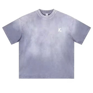 Camiseta Personalizada con Efecto Desgastado por el Sol, Algodón Grueso, Estilo Urbano, Ropa de Alta Calidad, Proveedor de Moda - Product Image 1