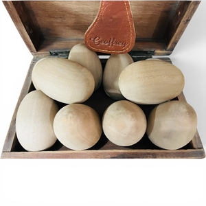 Œufs en bois naturels à personnaliser - Peignez-les ou décorez-les vous-même - Product Image 3