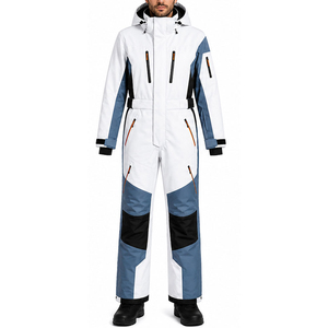 OEM ODM <b>Men</b> One Piece Ski <b>Suit</b> <b>Waterproof</b> Windproof Snowboard Snow Winter Ski Apparel Breathable Outdoor Sports Clothing - Product Image 2