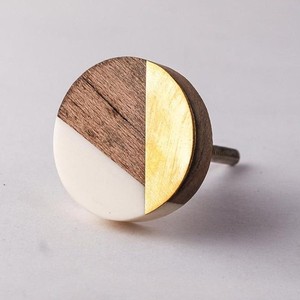 Boutons de tiroir et de porte en laiton, bois, résine et nacre, prix usine, vente en gros - Product Image 1