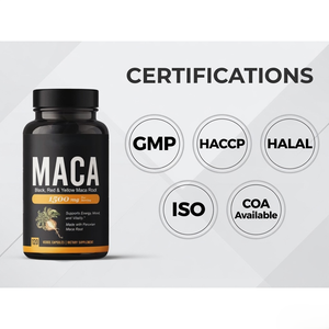 Amera Private Label Maca Root Capsules Herbal Extract <b>Supplement</b> OEM ODM Bulk Manufacturer - Product Image 4