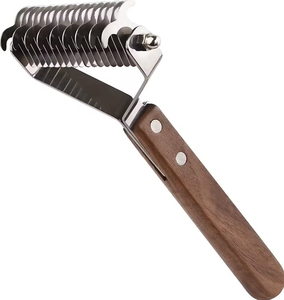 Cepillo y peine para desenredar el pelo de perros y gatos, herramienta especial para eliminar el pelo muerto y el pelo suelto de cachorros, para el aseo de mascotas. - Product Image 4
