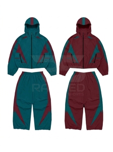 OEM Custom <b>Wind</b> <b>Breaker</b> Jacket Tracksuits Windbreaker Jacket Jogger Set Sweat Pant Suit Zip up Hooded Nylon Track Suit for Men - Product Image 5