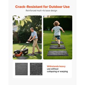 16pcs Weather-Resistant Plastic Decorative <b>Stepping</b> Stones 15.5 X 15.5in Smooth Surface Pathway <b>Pavers</b> for <b>Outdoor</b> Walkway Lawn - Product Image 3