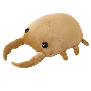 3031 Peluche de Escarabajo Gigante Marrón Realista, Juguete de Peluche Suave con Forma de Insecto, Almohada de Animal para Niños, Regalo, Escarabajo Marrón de Ojos Grandes - Product Image 2