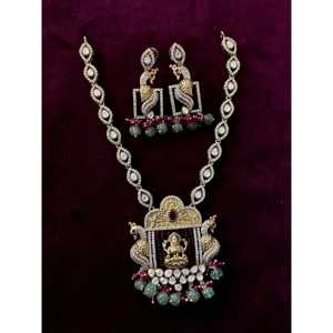 Ensemble de bijoux fins en argent 92.5 Collier Moissanite - Product Image 1