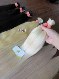 Vente en gros d'extensions de cheveux humains vierges vietnamiens avec blanchiment traitement chimique cheveux en vrac meilleur prix - Product Image 4