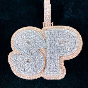 ชุดจี้เพชรโมอิสซาไนต์แบบ Cuban Link ของ Munjani Impex พร้อมสร้อยข้อมือและสร้อยคอแบบ Iced Out สไตล์ฮิปฮอปสำหรับผู้ชาย เครื่องประดับแฟชั่น รุ่น PENgst147 - Product Image 6