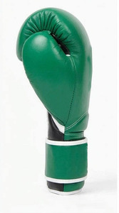 Guantes de Boxeo Verdes Transpirables de Cuero Sintético Ligeros para Entrenamiento 10oz 12oz con Nudillos Acolchados - Product Image 3