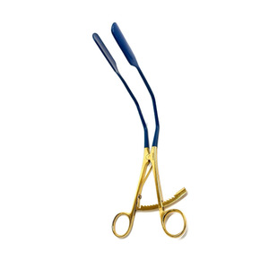 High Quality Stainless Steel Lateral Wall Retractor Blade 1" X 2" Blue Gold Coated Gynecology Surgical <b>Instruments</b> CE - Product Image 3