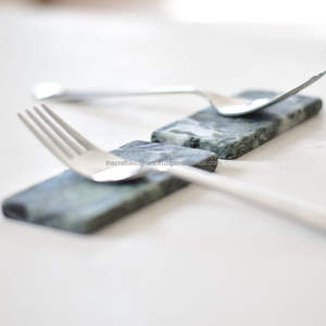 ที่วางช้อนส้อมหินอ่อนสุดหรูสำหรับตกแต่งโต๊ะรับประทานอาหารและงานแต่งงานการออกแบบตกแต่งภายในที่หรูหรา - Product Image 4