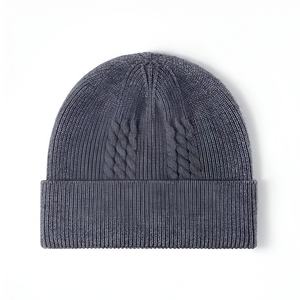 Hot Sale Factory Made Custom Outdoor Beanie For Men Women Warm Knit Cuffed Skull <b>Cap</b> for <b>Winter</b> Sports and Daily Use Jacquard - Product Image 6
