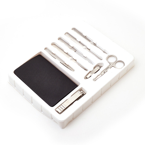 Manicure and Pedicure <b>Sets</b> <b>Nail</b> Clippers Tools Stainless Steel Professional <b>Nail</b> Scissors <b>Cutter</b> Travel Case Kit 7in1 OEM - Product Image 2