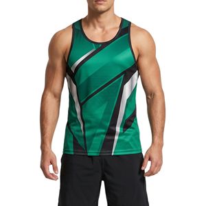 Débardeurs de sport pour hommes en polyester, sans manches, à séchage rapide, respirants et anti-transpiration, vente en gros - Product Image 4