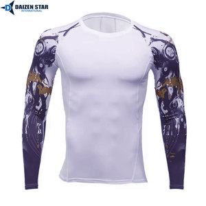 Custom Logo UPF50 Breathable Compression Sports Shirt Wholesale Full Sleeve Rash Guard Factory Price Custom Sublimation - Product Image 5
