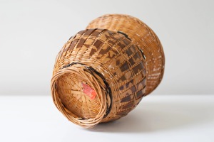 Designer Handwoven Rattan Planter Pot Perfect for Living Room <b>Table</b> Decor and Indoor <b>Plant</b> Styling Wholesale From India - Product Image 6