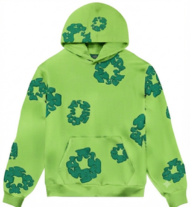 Sudadera con capucha para mujer, con estampado de corazones blancos, de forro polar, con hombros caídos, bolsillo canguro, estilo casual, a precios razonables. - Product Image 5