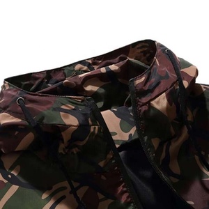 Veste coupe-vent imperméable à capuche avec impression par sublimation, fermeture éclair, pour le cyclisme - Product Image 3