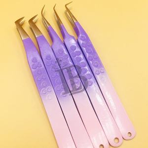 Pince à épiler de haute qualité pour extensions de cils, pince à épiler pour cils de vison, pince à épiler professionnelle pour cils, acier inoxydable, logo offert, durable - Product Image 5