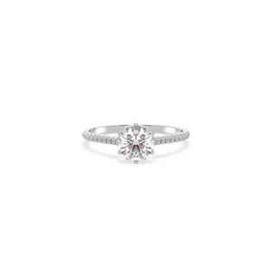 Bague de fiançailles REYES personnalisée en or massif 14 carats avec diamant de laboratoire HPHT CVD, diamants certifiés IGI, bijoux fins - Product Image 2