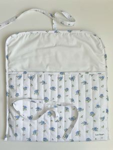 Les Fleurs Cotton <b>Laptop</b> <b>Sleeve</b> with Blue Floral Pattern Protective Cover Classic Style for <b>Laptops</b> <b>Laptop</b> <b>Sleeve</b> Tote Bag - Product Image 2