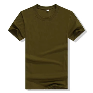 เสื้อยืดคอกลมแขนสั้นสีพื้นสำหรับผู้ชาย ผ้าฝ้าย 100% สีพื้น สวมใส่สบาย ทรงปกติ ผ้าถักย้อมสีเรียบ - Product Image 6