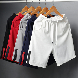 Shorts amples décontractés d'été pour hommes avec taille élastique, poches, fermeture éclair, coupe-vent et imperméables – Vente en gros, personnalisables - Product Image 2