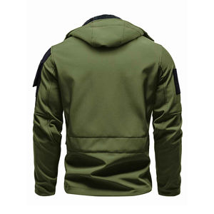 Chaqueta Táctica para Hombre 2026, Estilo Militar, Múltiples Bolsillos con Cremallera, Parches de Velcro en los Brazos, Puños Ajustables, Resistente al Viento - Product Image 6