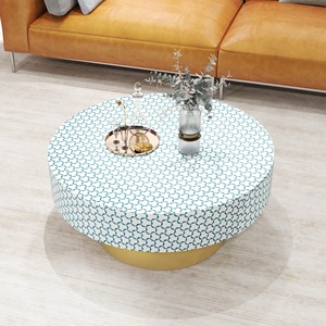 ILAHI's Bone Inlay <b>Table</b> Modern Design Agate Detailing <b>Storage</b> Portable Home Furniture - Product Image 6