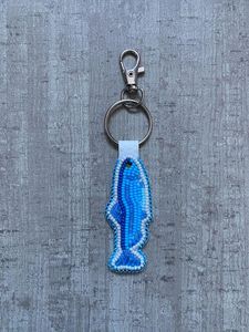 Handmade Embroidery Beaded <b>Keychain</b> with Intricate Floral Design for Keys Handbags Backpacks and Purse Accessories - Product Image 5