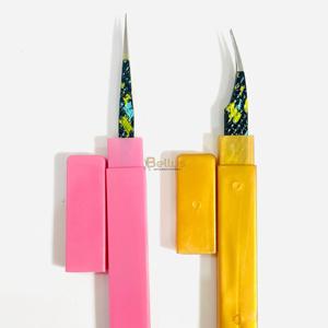 Professional Stainless Steel Lash Extension Tweezers Lightweight Durable Salon Use Custom Logo with Plastic <b>Tube</b> - Product Image 1