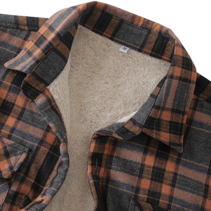 Solid Color High Quality Breathable Cotton Material Customized New Men Casual Flannel Shirt - Product Image 3